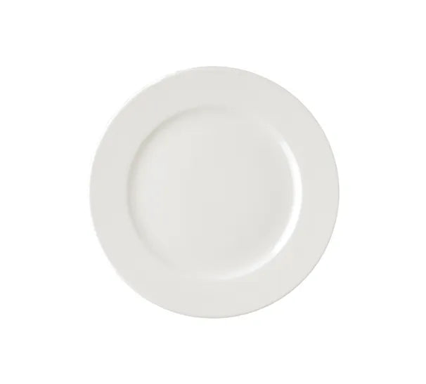 Assiette plate ronde ivoire porcelaine vitrifiée Banquet Rak